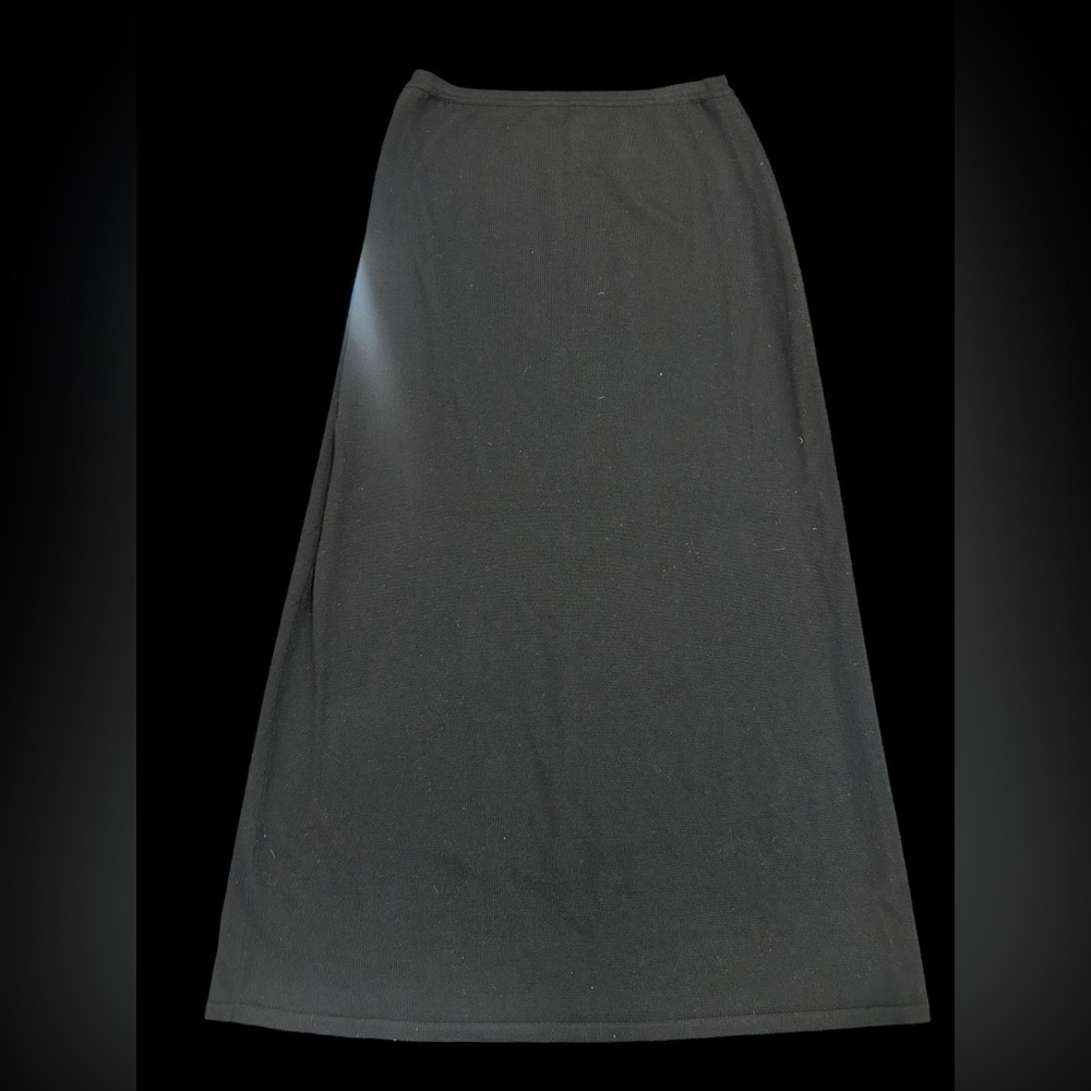 Old Navy Elegant Dark Grey with Blue plaid A-Line Skirt